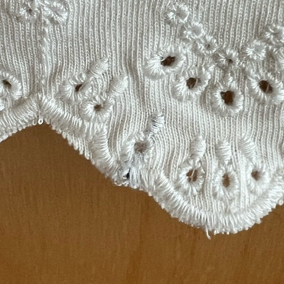 J.CREW EYELET SCALLOPED TRIM PETITE SHIFT DRESS - Picture 6 of 11